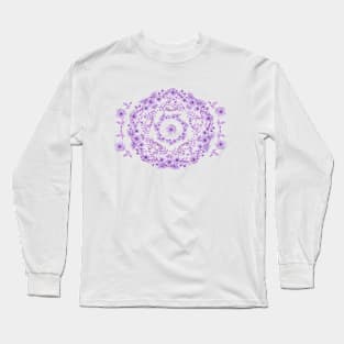 Violet Purple Rhapsody Floral Long Sleeve T-Shirt